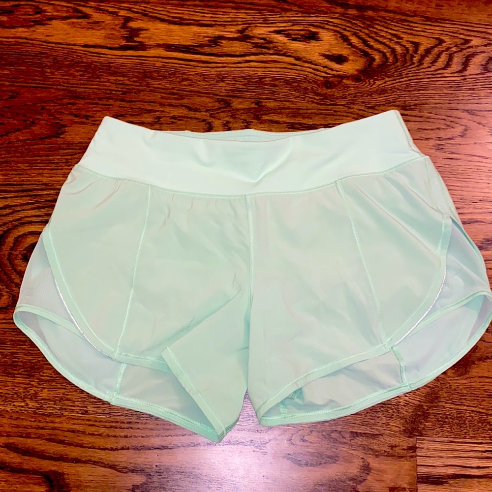 Lululemon Running Shorts - Mint / Seafoam Green - Size 6